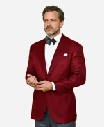 2026 NY Gala Screening Brunello The Gracious Visionary Joshua Jackson Maroon Blazer