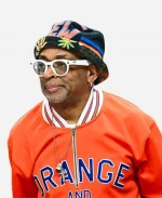2026 New York Knicks VS Atlanta Hawks Spike Lee Orange & Blue  Half-Zip Shirt