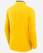 2026 Nike Jordan Michigan Wolverines Victory Yellow Long Sleeve Quarter Zip Pullover Sweatshirt