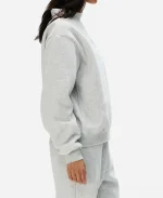 2026 Parke Signature Patch Mockneck Grey Sweatshirt