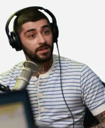 2026 SiriusXM Studios NYC Zayn Striped Henley T-Shirt