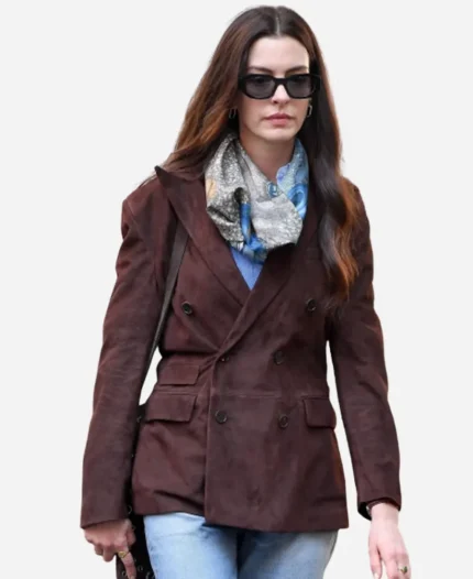2026 The Devil Wears Prada 2  Andy Sachs  Suede Leather Blazer