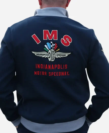 '47 Indianapolis Motor Speedway 2026 Pique Blue Bomber Track Jacket