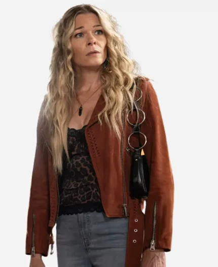 9-1-1 Nashville Dixie Bennings Suede Leather Jacket