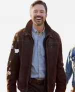 A Season to Blossom 2026 Max Whitman Brown Leather Jacket