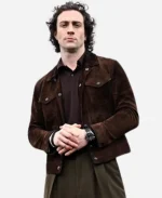 Aaron Taylor-Johnson Fuze Suede Leather Jacket