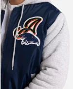 Adelaide Crows Bomber Jacket - Navy Blue & Grey