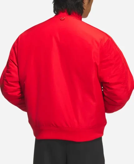 Adidas Chinese New Year Stripes Padded Red Bomber Jacket