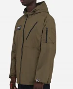 Adidas SPZL Buckstead Parka Jacket In Trace Olive