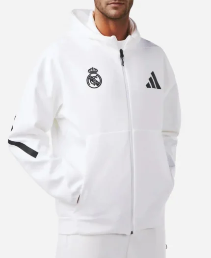 Adidas Z.N.E. Real Madrid White Track Jacket