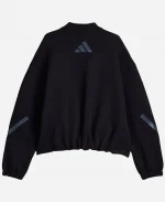 Adidas x Entire Studios Z.N.E. Bomber Track Jacket In Black