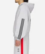 Adidas x Willy Chavarria 2026 Logo Full Zip Light Grey Hoodie