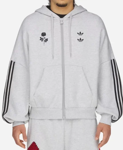 Adidas x Willy Chavarria Logo Full Zip Hoodie