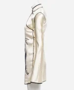 Alexa Demie Euphoria S03 White Crane Print Kimono