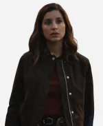 Allegiance S03 Sabrina Sohal Brown Suede Jacket