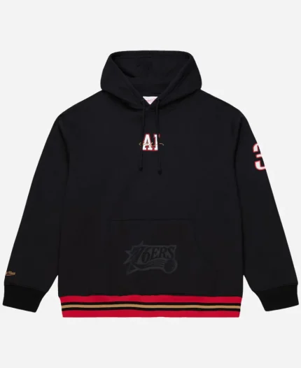 Allen Iverson Philadelphia 76ers Mitchell & Ness Playmaker Black Hoodie