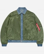 Alpha Industries x Eye Junya Watanabe Man MA-1 Green Denim Jacket