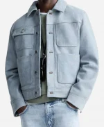 American Idol S23 Chris Tungseth Blue Trucker Jacket 