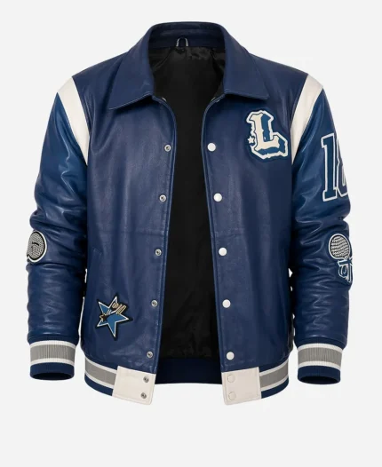 American Idol S24 Lionel Richie Leather Varsity Jacket