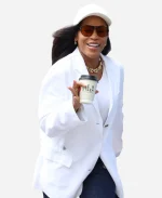 American Rapper Eve Global Radio Studios 2026 White Blazer