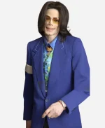 American Singer Michael Jackson Courtside Blue Coat Blazer