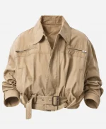 Anna Cathcart XO Kitty S03 Beige Cotton Jacket