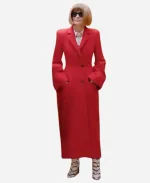 Anna Wintour The Devil Wears Prada 2 Premiere Red Coat
