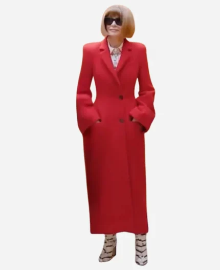 Anna Wintour The Devil Wears Prada 2 Premiere Red Coat