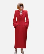 Anna Wintour The Devil Wears Prada Premiere Red Trench Coat