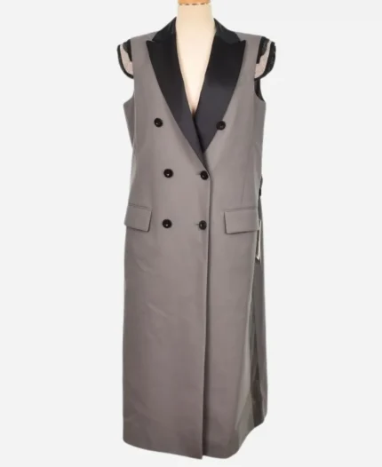 Anne Hathaway 2026 NYC Sleeveless Trench Coat For Sale