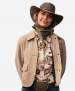 Arielle Kebbel Marshals Suede Jacket