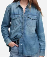 Arielle Kebbel TV Series Marshals 2026 Belle Skinner Blue Denim Jacket