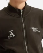 Arsenal AWFC 2026 Classics Russo Brown Zip-Through Track Jacket