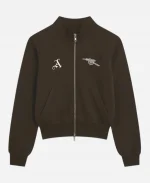 Arsenal WFC Classics Russo Zip-Through Track Jacket In Brown