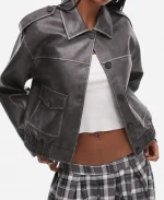 Ash Santos Tv Series Marshals S01 Andrea Cruz Black Leather Jacket