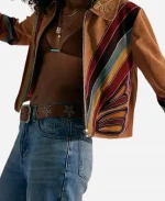 Ashley Puzemis Days of Our Lives Suede Leather Jacket