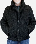 Astrakhan Black Bomber Jacket