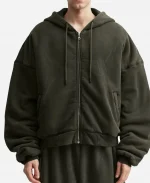 BTS Jungkook Washed Out Zip Up Hoodie