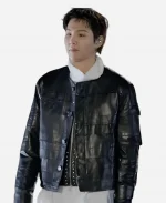 BTS THE Come Back Live Suga Black Leather Jacket