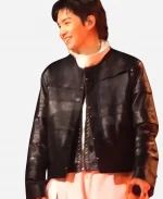 BTS The Comeback Live 2026 Suga Leather Jacket - Black