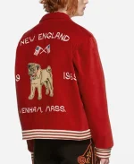 BTS V Bode Wenham Souvenir Red Wool Jacket