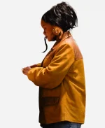 Bambino 2026 Rihanna Suede Leather Jacket