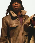 Bart Blakewell Movie Round the Decay 2025 Cary Hite Shearling Brown Leather Jacket