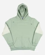 Be Nicer To People Colorblock Green Hoodie