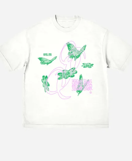 Beef S02 Austin Davis Butterfly Print T-Shirt