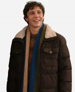 Ben Levi Ross Elsbeth S03 Brown Puffer Jacket