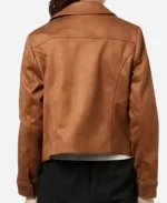 Big Sky S02 Jerrie Kennedy Brown Suede Leather Jacket