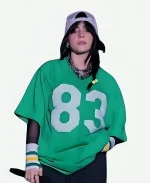 Billie Eilish 83 Oversized Green Jersey