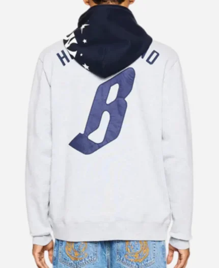 Billionaire Boys Club x Yankees Blocked Hoodie In Grey & Black