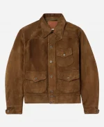 Bobby Cannavale TV Series Scarpetta 2026 Pete Marino Brown Suede Leather Jacket